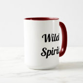 Bugling multicolor waterverf Elk silhouette mok (Voorkant rechts)