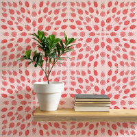 Bugs and Beetles Patroon Rood op Roze