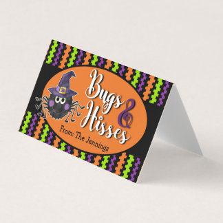 Bugs And Hisses Halloween Zakje Sluiting Visitekaartje
