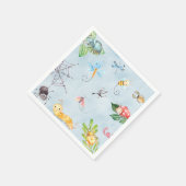 Bugs baby shower / birthday paper napkins insects. servet (Hoek)