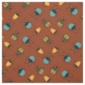Bugs Beetles Mid Century Mod Cute Stof (Swatch)