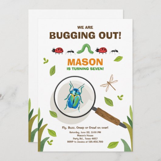 Bugs Boy Kaart (Voorkant / Achterkant)