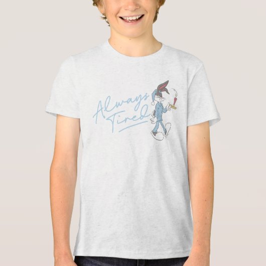 BUGS BUNNY™ Altijd Moe Tri-Blend Shirt (Voorkant)