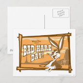 BUGS BUNNY™ Bad Hare Day! Briefkaart (Voorkant / Achterkant)