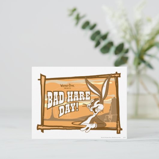 BUGS BUNNY™ Bad Hare Day! Briefkaart (Staand voorkant)
