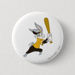 BUGS BUNNY™ Batter staat op Ronde Button 5,7 Cm