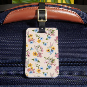 BUGS BUNNY™ Bloem Borduurpatroon Bagagelabel