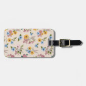 BUGS BUNNY™ Bloem Borduurpatroon Bagagelabel (Voorkant horizontaal)