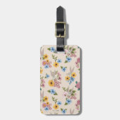BUGS BUNNY™ Bloem Borduurpatroon Bagagelabel (Voorkant verticaal)
