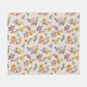 BUGS BUNNY™ Bloem Borduurpatroon Fleece Deken (Voorkant (Horizontaal))