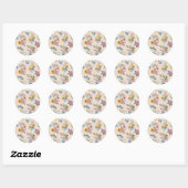 BUGS BUNNY™ Bloem Borduurpatroon Ronde Sticker (Vel)