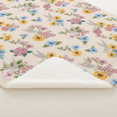 BUGS BUNNY™ Bloem Borduurpatroon Sherpa Deken (3/4)