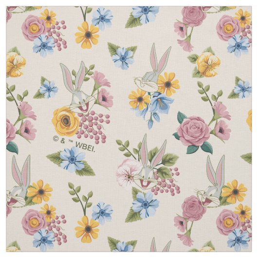 BUGS BUNNY™ Bloem Borduurpatroon Stof (Swatch)