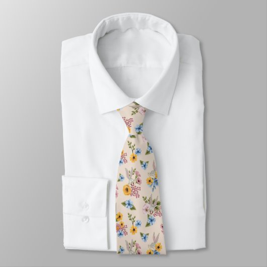 BUGS BUNNY™ Bloem Borduurpatroon Stropdas (Gebonden)