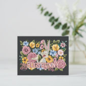 Bugs Bunny™ Bloemengeborduurd Grafisch Briefkaart (Staand voorkant)