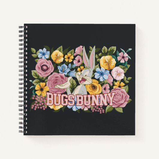 Bugs Bunny™ Bloemengeborduurd Grafisch Notitieboek (Voorkant)