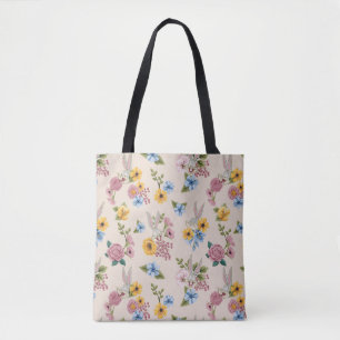 BUGS BUNNY™ Bloemengeborduurpatroon Tote Bag
