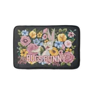 BUGS BUNNY™ Borduurwerk Bloem Grafisch Badmat