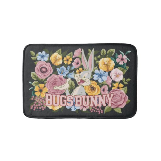BUGS BUNNY™ Borduurwerk Bloem Grafisch Badmat (Voorkant)