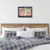BUGS BUNNY™ Borduurwerk Bloem Grafisch Canvas Afdruk (Insitu (Slaapkamer))