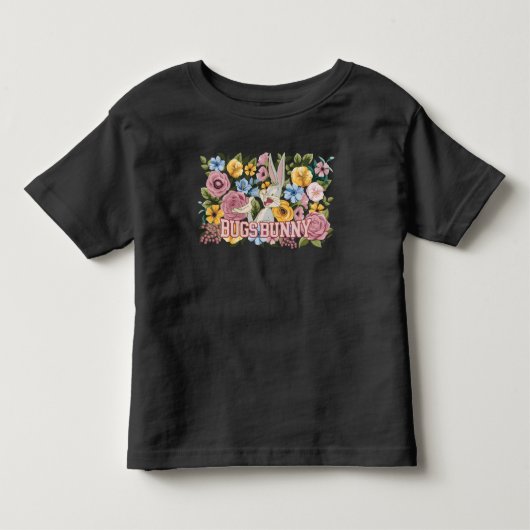 BUGS BUNNY™ Borduurwerk Bloem Grafisch Kinder Shirts (Voorkant)