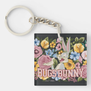 BUGS BUNNY™ Borduurwerk Bloem Grafisch Sleutelhanger