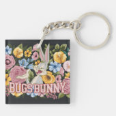 BUGS BUNNY™ Borduurwerk Bloem Grafisch Sleutelhanger (Achterkant)