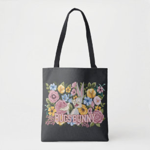 BUGS BUNNY™ Borduurwerk Bloem Grafisch Tote Bag