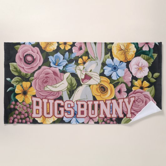 BUGS BUNNY™ Borduurwerk Grafisch Strandlaken (Voorkant)