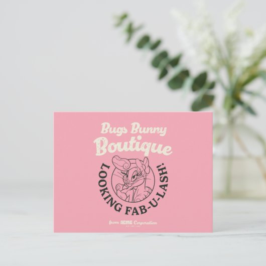 BUGS BUNNY™ Boutique - een blik op Fab-U-Lash! Briefkaart (Staand voorkant)