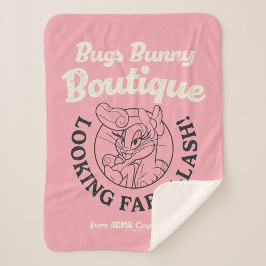 BUGS BUNNY™ Boutique - een blik op Fab-U-Lash! Sherpa Deken (Voorkant)