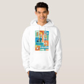 BUGS BUNNY BOUWDERS™| Patroon TR tekens Hoodie (Voorkant volledig)
