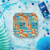 BUGS BUNNY BOUWDERS™| Patroon TR tekens Papieren Bordje (Feest)