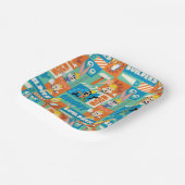 BUGS BUNNY BOUWDERS™| Patroon TR tekens Papieren Bordje (Gebogen)