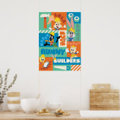 BUGS BUNNY BOUWDERS™| Patroon TR tekens Poster (Keuken)