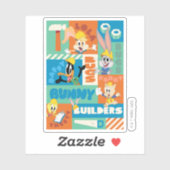 BUGS BUNNY BOUWDERS™| Patroon TR tekens Sticker (Vel)