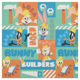 BUGS BUNNY BOUWDERS™ Patroon TR tekens Stof