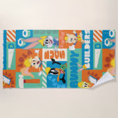 BUGS BUNNY BOUWDERS™| Patroon TR tekens Strandlaken (Voorkant)