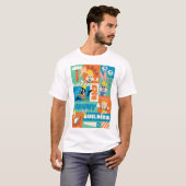 BUGS BUNNY BOUWDERS™| Patroon TR tekens T-shirt (Voorkant volledig)