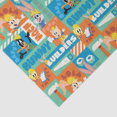 BUGS BUNNY BOUWDERS™| Patroon TR tekens Tissuepapier (Detail)