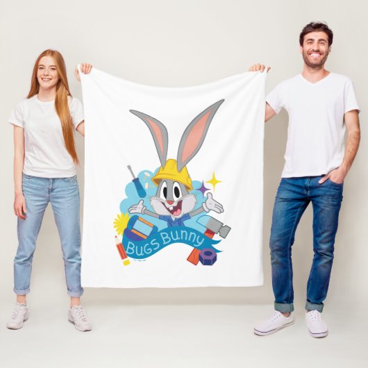BUGS BUNNY BUILDER™| BUGS BUNNY™ Character Art Fleece Deken (In situ)