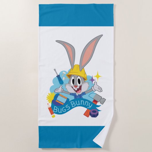 BUGS BUNNY BUILDER™| BUGS BUNNY™ Character Art Strandlaken (Voorkant)