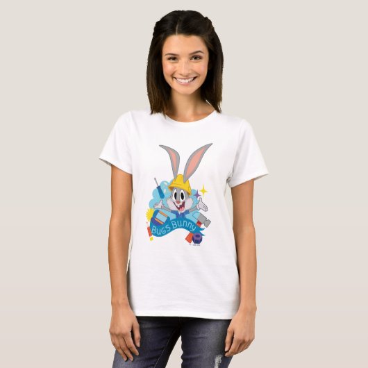 BUGS BUNNY BUILDER™| BUGS BUNNY™ Character Art T-shirt (Voorkant volledig)