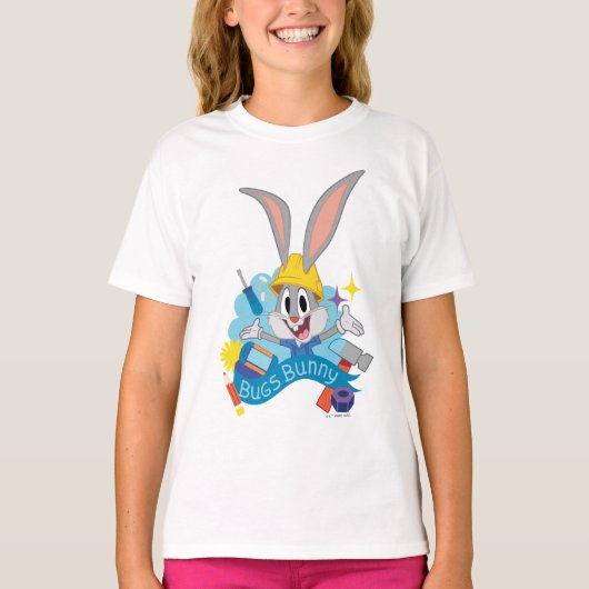 BUGS BUNNY BUILDER™| BUGS BUNNY™ Character Art T-shirt (Voorkant)