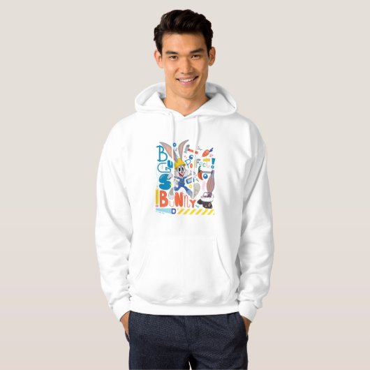 BUGS BUNNY BUILDER™| BUGS BUNNY™-werkmiddelen Hoodie (Voorkant volledig)