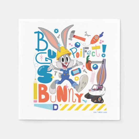 BUGS BUNNY BUILDER™| BUGS BUNNY™-werkmiddelen Servet (Voorkant)
