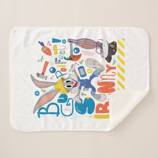 BUGS BUNNY BUILDER™| BUGS BUNNY™-werkmiddelen Sherpa Deken (Voorkant (horizontaal))