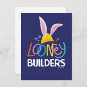 BUGS BUNNY BUILDER™| Logo met hard Pet gestapeld Briefkaart (Voorkant / Achterkant)