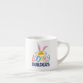 BUGS BUNNY BUILDER™| Logo met hard Pet gestapeld Espresso Kop (Rechts)