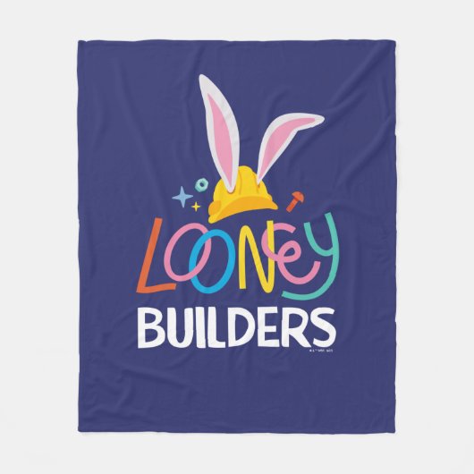 BUGS BUNNY BUILDER™| Logo met hard Pet gestapeld Fleece Deken (Voorkant)
